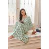 image:imageEkouaer Moo Moos for Women 34 Sleeve Long Nightgowns House Dresses with Pocket S3XLGreen Boho