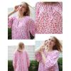 image:imageEkouaer Moo Moos for Women 34 Sleeve Long Nightgowns House Dresses with Pocket S3XLPink Flower