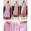 image:imageEkouaer Moo Moos for Women 34 Sleeve Long Nightgowns House Dresses with Pocket S3XLPink Flower