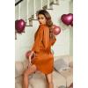 image:imageEkouaer Satin Nightgowns for Women Silk Sleepwear Button Down Sleepshirt 34 Sleeve VNeck Nightshirts with PocketsOrange