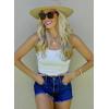 image:imageEkouaer Women Halter Top Backless Scroop Neck Slim Stretchy Ribbed Knit Camisole Crop Tops SXXLWhite