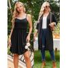 image:imageEkouaer Women Lace Maternity Nursing Gown and 34 Sleeve Robe Set Double Layer Breastfeeding Nightgown Slip Dress amp BathrobeBlack