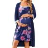 Navy Blue Floral
