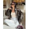 image:imageEkouaer 2 Pack Long Sleeve Shirts for Womens Scoop Neck Tops Slim Fit Undershirts Basic Thermal Tee ShirtBeigeCoffee