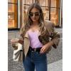 image:imageEkouaer 2 Pack Long Sleeve Shirts for Womens Scoop Neck Tops Slim Fit Undershirts Basic Thermal Tee ShirtBlackPurple