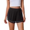 image:imageEkouaer Pajama Shorts Women Soft Sleep Shorts Casual Lounge Shorts Cute High Waist Pajama Bottom Comfy Split Side Pj BottomBlack