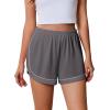 image:imageEkouaer Pajama Shorts Women Soft Sleep Shorts Casual Lounge Shorts Cute High Waist Pajama Bottom Comfy Split Side Pj BottomGrey