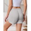 image:imageEkouaer Pajama Shorts Women Soft Sleep Shorts Casual Lounge Shorts Cute High Waist Pajama Bottom Comfy Split Side Pj BottomLight Grey