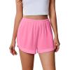 image:imageEkouaer Pajama Shorts Women Soft Sleep Shorts Casual Lounge Shorts Cute High Waist Pajama Bottom Comfy Split Side Pj BottomPink