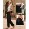 image:imageEkouaer Soft Pajama Pants for Women Elastic Waist Casual Lounge Yoga Pj Bottoms with PocketsBlack