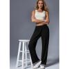 image:imageEkouaer Soft Pajama Pants for Women Elastic Waist Casual Lounge Yoga Pj Bottoms with PocketsBlack Grey