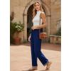 image:imageEkouaer Soft Pajama Pants for Women Elastic Waist Casual Lounge Yoga Pj Bottoms with PocketsNavy Blue