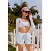 image:imageEkouaer Womens 2 Pack Pajama Shorts Comfy Lounge Bottom Y2k Printed Sleep Short with Pockets Pj Bottoms SXXLGrey StarBlue Star