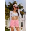 image:imageEkouaer Womens 2 Pack Pajama Shorts Comfy Lounge Bottom Y2k Printed Sleep Short with Pockets Pj Bottoms SXXLWhite HeartLight Grey