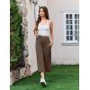 image:imageEkouaer Womens Pajama Pants 2026 Wide Leg Capri Yoga Pants Lounge Comfy Sleep Pj Bottoms with PocketsBrownie