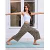 image:imageEkouaer Womens Pajama Pants 2026 Wide Leg Capri Yoga Pants Lounge Comfy Sleep Pj Bottoms with PocketsLeopard