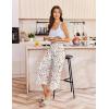 image:imageEkouaer Womens Pajama Pants 2026 Wide Leg Capri Yoga Pants Lounge Comfy Sleep Pj Bottoms with PocketsPink Flowers