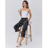 image:imageEkouaer Womens Pajamas Pants Capri Pj Bottoms with Pockets Comfy Drawstring Printed Lounge Soft Sleep PantsBlack Stars