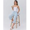 image:imageEkouaer Womens Pajamas Pants Capri Pj Bottoms with Pockets Comfy Drawstring Printed Lounge Soft Sleep PantsBlue Stars