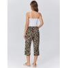image:imageEkouaer Womens Pajamas Pants Capri Pj Bottoms with Pockets Comfy Drawstring Printed Lounge Soft Sleep PantsLeopard