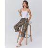 image:imageEkouaer Womens Pajamas Pants Capri Pj Bottoms with Pockets Comfy Drawstring Printed Lounge Soft Sleep PantsLeopard