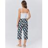 image:imageEkouaer Womens Pajamas Pants Capri Pj Bottoms with Pockets Comfy Drawstring Printed Lounge Soft Sleep PantsNavy Blue Dogs