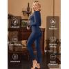image:imageEkouaer Womens Thermal Underwear Sets Long Johns Long Sleeve Base Layer Pajama Top and Leggings Set Cold Weather SXXLBlue