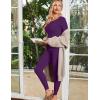 image:imageEkouaer Womens Thermal Underwear Sets Long Johns Long Sleeve Base Layer Pajama Top and Leggings Set Cold Weather SXXLDed Purple