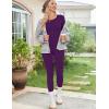 image:imageEkouaer Womens Thermal Underwear Sets Long Johns Long Sleeve Base Layer Pajama Top and Leggings Set Cold Weather SXXLDed Purple