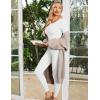 image:imageEkouaer Womens Thermal Underwear Sets Long Johns Long Sleeve Base Layer Pajama Top and Leggings Set Cold Weather SXXLPure White