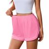image:imageEkouaer Pajama Shorts Women Soft Sleep Shorts Casual Lounge Shorts Cute High Waist Pajama Bottom Comfy Split Side Pj BottomPink