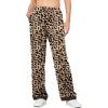 image:imageEkouaer Soft Pajama Pants for Women Elastic Waist Casual Lounge Yoga Pj Bottoms with PocketsBlack Leopard