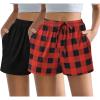 Black/Red-black Plaid