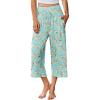 image:imageEkouaer Womens Pajama Pants 2026 Wide Leg Capri Yoga Pants Lounge Comfy Sleep Pj Bottoms with PocketsBlue Flowers