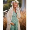 image:imageEkouaer 3 in 1 LaborDeliveryHospital Gown Maternity Dress Nursing Nightgown Sleepwear for BreastfeedingGreen Dandelion