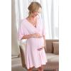image:imageEkouaer 3 in 1 LaborDeliveryHospital Gown Maternity Dress Nursing Nightgown Sleepwear for BreastfeedingLight Pink