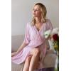 image:imageEkouaer 3 in 1 LaborDeliveryHospital Gown Maternity Dress Nursing Nightgown Sleepwear for BreastfeedingLight Pink