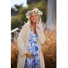 image:imageEkouaer 3 in 1 LaborDeliveryHospital Gown Maternity Dress Nursing Nightgown Sleepwear for BreastfeedingWhite Floral