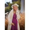 image:imageEkouaer 3 in 1 LaborDeliveryHospital Gown Maternity Dress Nursing Nightgown Sleepwear for BreastfeedingWine Berry