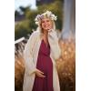 image:imageEkouaer 3 in 1 LaborDeliveryHospital Gown Maternity Dress Nursing Nightgown Sleepwear for BreastfeedingWine Red