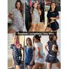 image:imageEkouaer Pajama Set for Women 2 Piece Lounge Set Short Sleeve Tops and Shorts Soft Sleepwear Chest PocketBlue Green