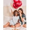image:imageEkouaer Pajama Set for Women 2 Piece Lounge Set Short Sleeve Tops and Shorts Soft Sleepwear Chest PocketGrey Stars