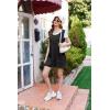 image:imageEkouaer Rompers for Women Summer Shorts Loose Jumpsuit Waffle Casual 2026 Beach Outfits Vacation ClothesBlack