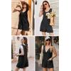 image:imageEkouaer Rompers for Women Summer Shorts Loose Jumpsuit Waffle Casual 2026 Beach Outfits Vacation ClothesBlack