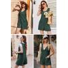 image:imageEkouaer Rompers for Women Summer Shorts Loose Jumpsuit Waffle Casual 2026 Beach Outfits Vacation ClothesGreen