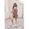 image:imageEkouaer Rompers for Women Summer Shorts Loose Jumpsuit Waffle Casual 2026 Beach Outfits Vacation ClothesKhaki