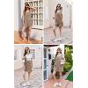 image:imageEkouaer Rompers for Women Summer Shorts Loose Jumpsuit Waffle Casual 2026 Beach Outfits Vacation ClothesKhaki