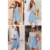 image:imageEkouaer Rompers for Women Summer Shorts Loose Jumpsuit Waffle Casual 2026 Beach Outfits Vacation ClothesLight Blue
