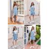 image:imageEkouaer Rompers for Women Summer Shorts Loose Jumpsuit Waffle Casual 2026 Beach Outfits Vacation ClothesLight Blue