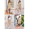 image:imageEkouaer Rompers for Women Summer Shorts Loose Jumpsuit Waffle Casual 2026 Beach Outfits Vacation ClothesLight Brown